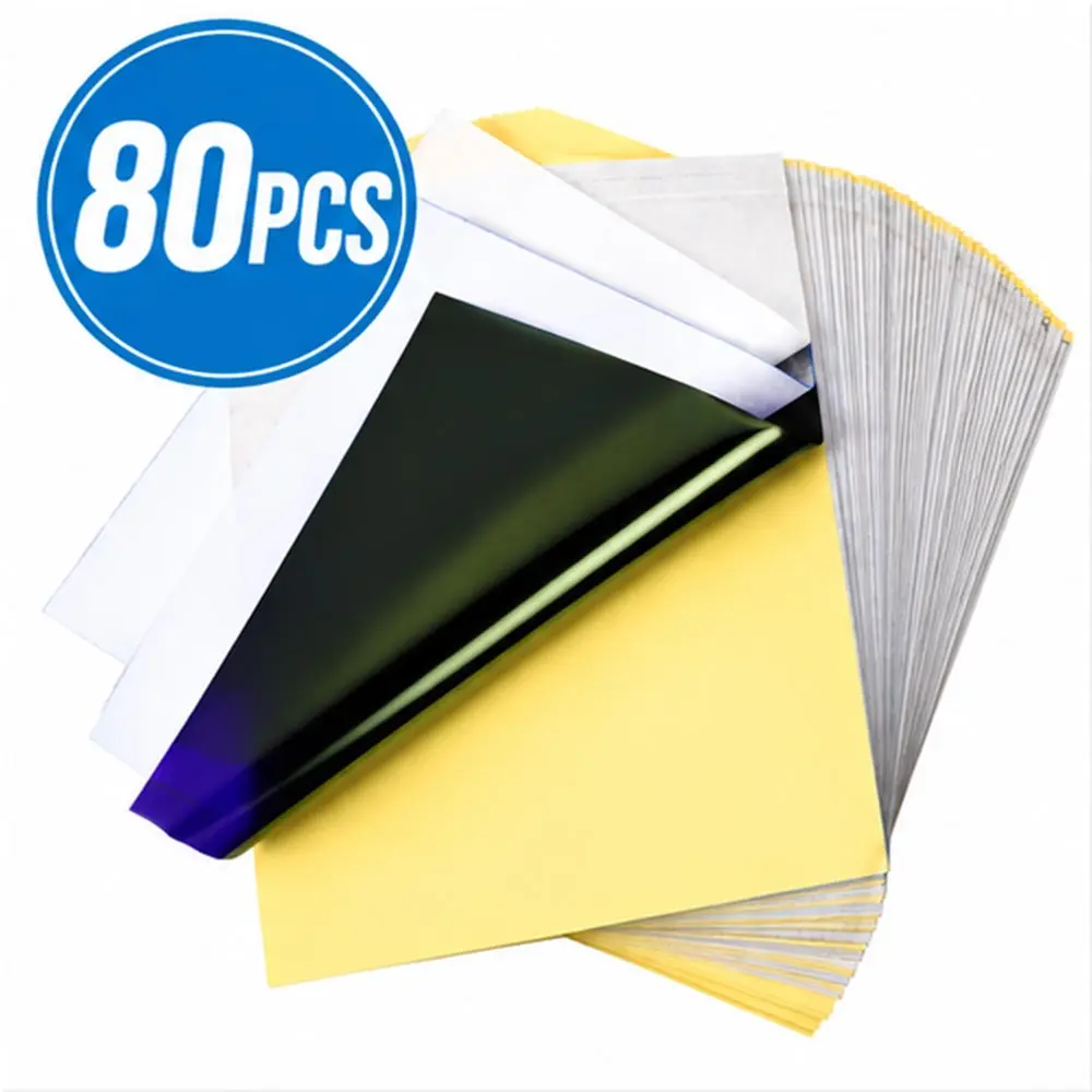 100/50/30/10/5pcs Tattoo Transfer Papier A4 Size Tattoo stencil Papier Carbon Thermisch Kopieerpapier voor Tattoo Transfer Machine