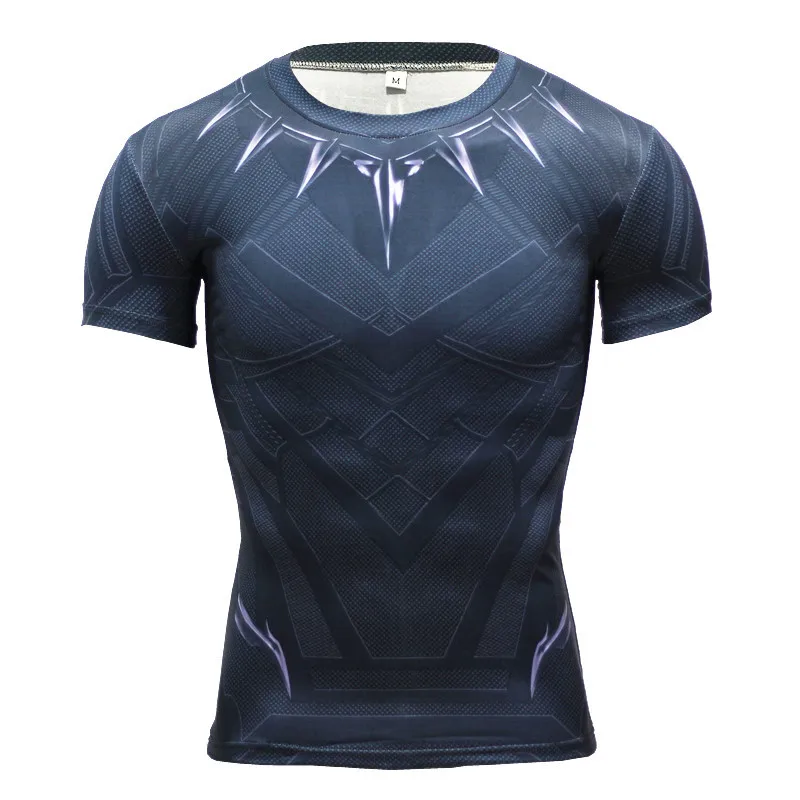 MMA T-shirt Rashguard Bjj Gi 3D Printed Captain Breathable T-Shirts Men MMA Compression Tee Workout Fitness Clothing Sport Tops