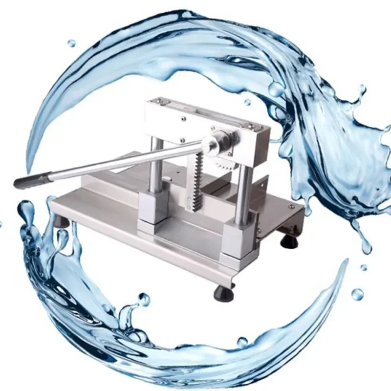 Máquina cortadora de guillotina de 220v para el hogar, máquina de guillotina Manual de acero inoxidable, tubo comercial para pezuña de cerdo, hueso