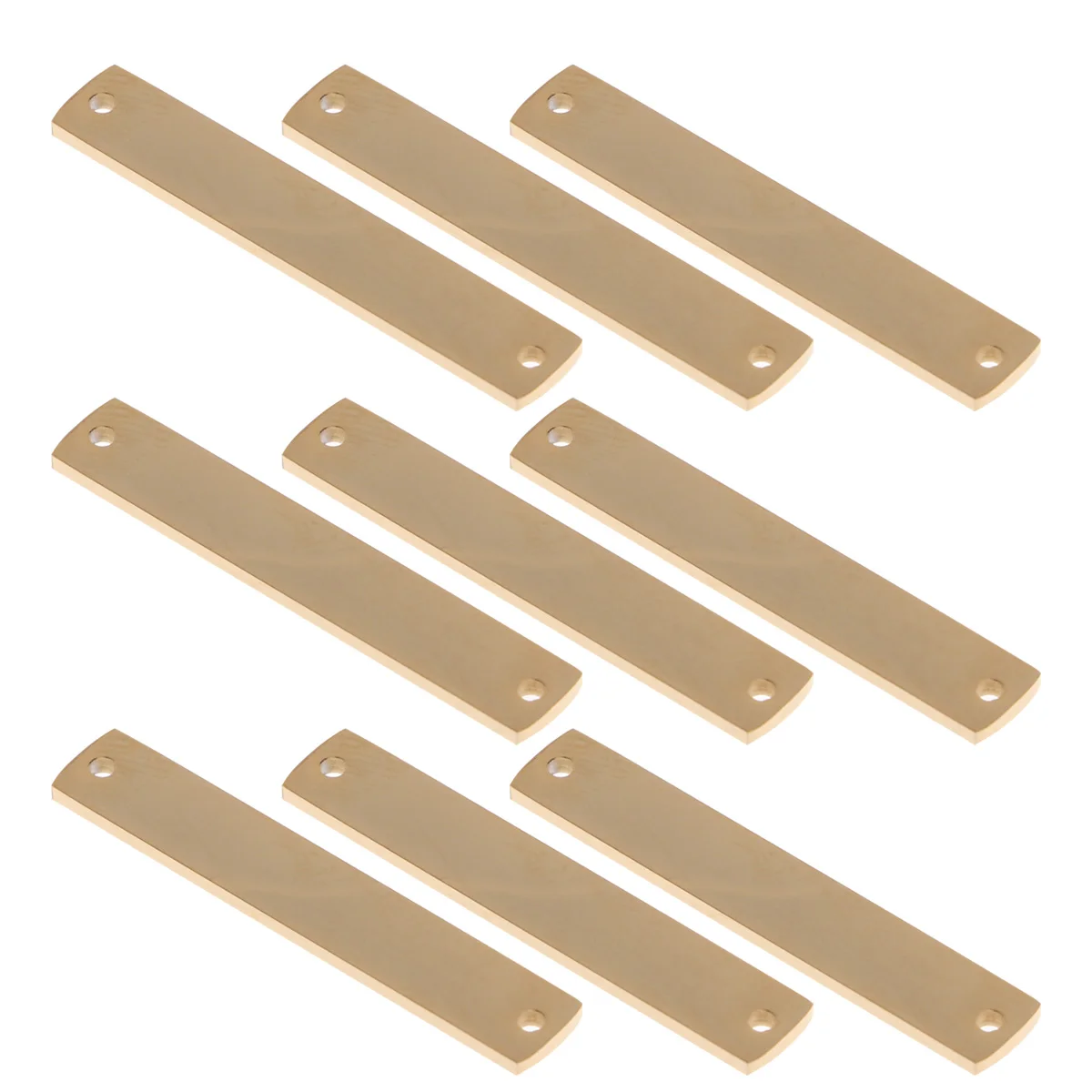 

10 pcs Dual Hole Connector Metal Pendants DIY Jewelry Making Accessories Hanging Ornaments Craft Supplies Durable Rectangle