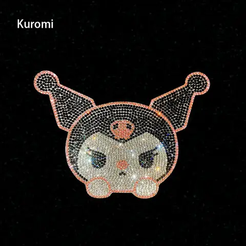 Mode Hello Kitty Kuromi My Melody Cinnamoroll Purin Gör-det-själv Bil Strass Klistermärke Kawaii Glänsande Tecknad Kristall Smycken Dekor Leksak 8 best sales Hello Kitty bilklistermärke - №5