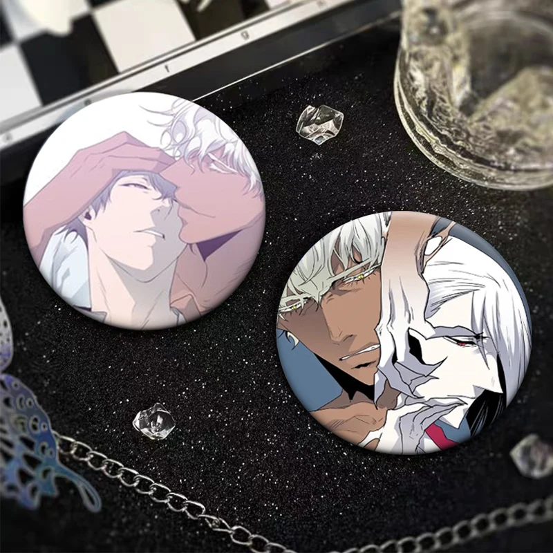 BL Comic Dear Door Pins,Round Creative Cartoon Badge,32/44/50/58mm Exquisite Handmade Brooches for Backpack Accessorys Gifts