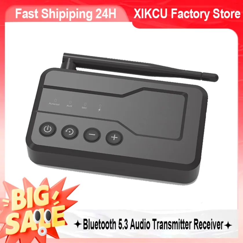 bluetooth-53-2-in-1-オーディオトランシーバー-tx-rxモード-aptx-hd-aptx-ll-35mm-マイク-auxポート-テレビの有線スピーカーをワイヤレスオーディオにアップグレード