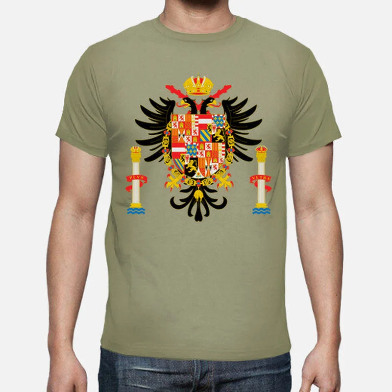 Imperio Español Spanish Empire Coat of Arms Men T-Shirt Short Sleeve Casual Cotton O-Neck Summer T Shirt