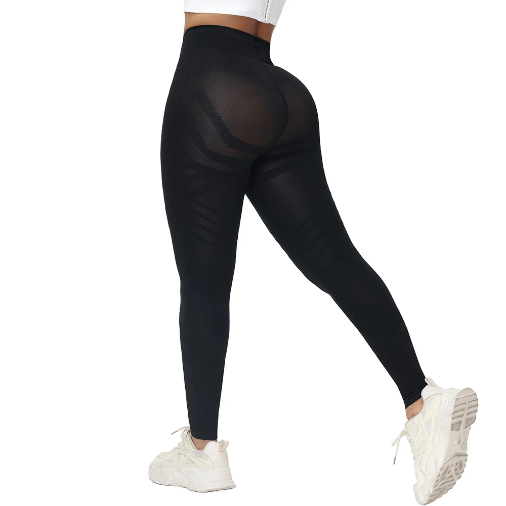 High Waist Leggings Abdomen Control Women's Slim Fit Sexy Trousers Hip Lifting Stretch Tights Fitness Female Daily Wear Clothing