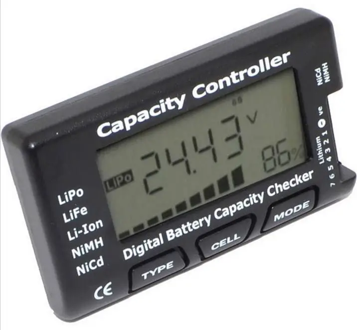 Model aircraft battery power voltage display 2-7S high precision measuring electrical appliance, tester cellmeter7