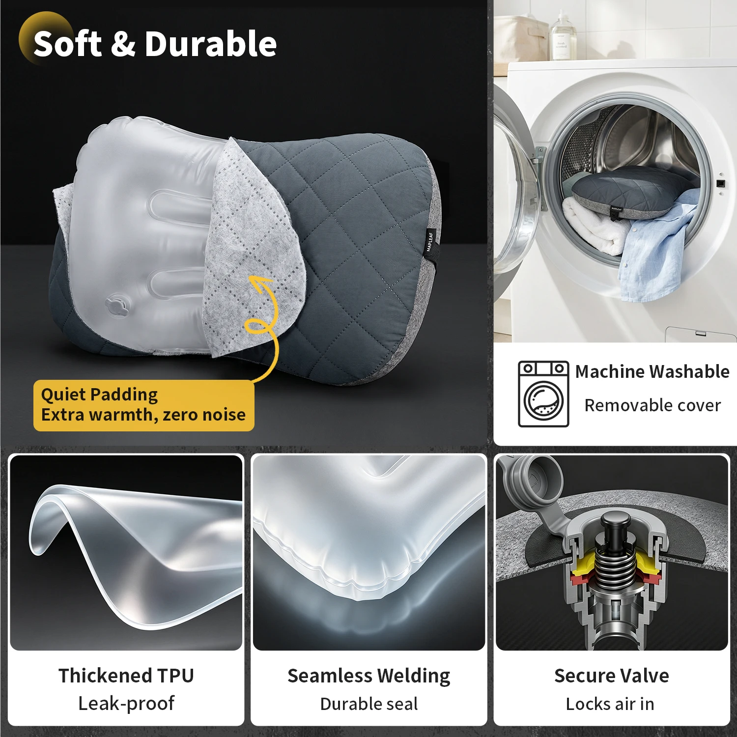 Bantal Camping MAPLEAF dengan - Outdoor Furniture Pillows ulasan dan harga