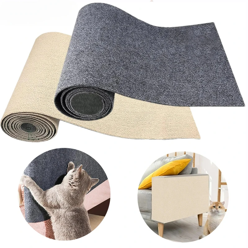 

Anti Cat Scratch Sofa Cat Crawling Mat Grinding Climbing Frame Sofa Protection Self-adhesive Carpet Cats Scratch Board Cats Toys