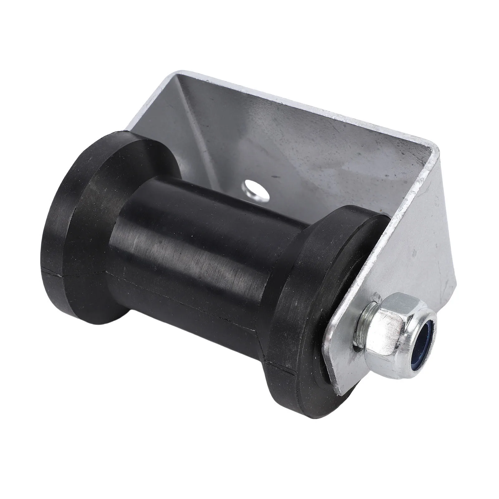 4 Inch Boat Trailer Roller with Panel Bracket Rubber Keel Roller Assembly Kit for Boat Yachts Ships Boat Trailer Keel Roller