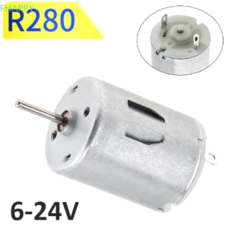 Mini Fans Juicer Water Pump Beauty Instrument DIY Toys Mini DC Motors R280 High Torque High RPM DC Motors 3-12V 3500RPM