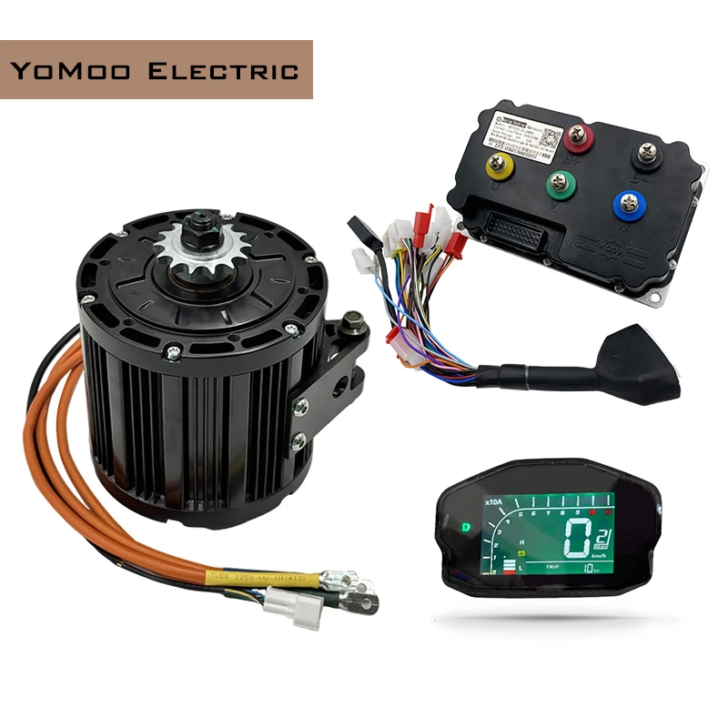 

QS138 72V 100KPH 3KW Peak 9KW PMSM Mid Drive Motor with Fardriver ND72360 Controller, DKD One-lin Display For Electric Dirtbike