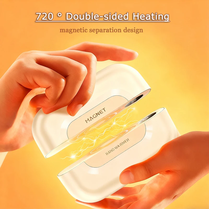 Xiaomi جهاز تدفئة محمول 6000mah قابلة للشحن المغناطيسي سبليت نوع تصميم تدفئة اليد الكهربائية مادة صديقة للبشرة سخان كهربائي #2