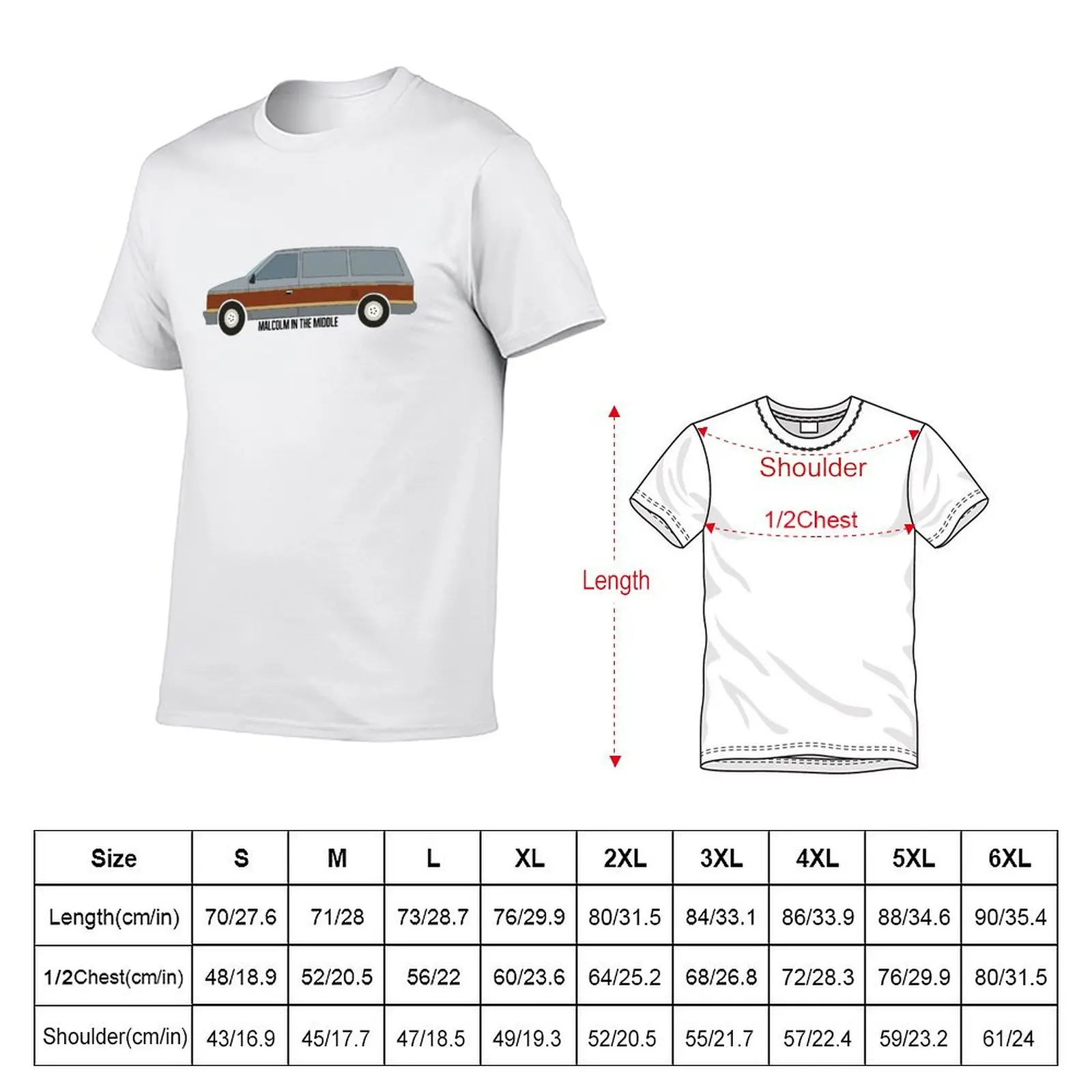 Malcolm In The Middle T-Shirt Basic Plain Tee for Spring and Summer