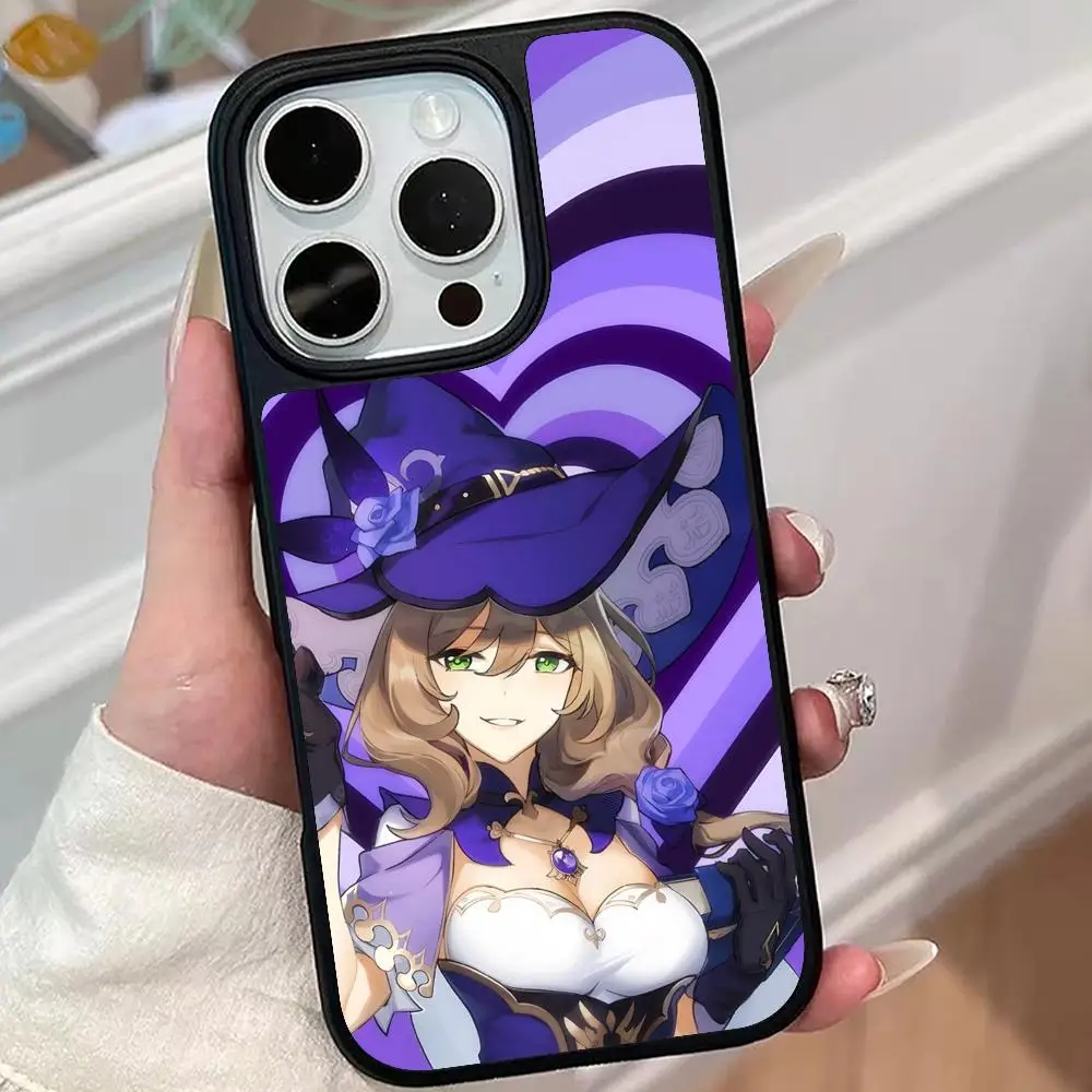 

Game GI Lisa Phone Case for iPhone 17 16 15 14 13 12 11 Air Pro Max Plus Matte Surface Cover
