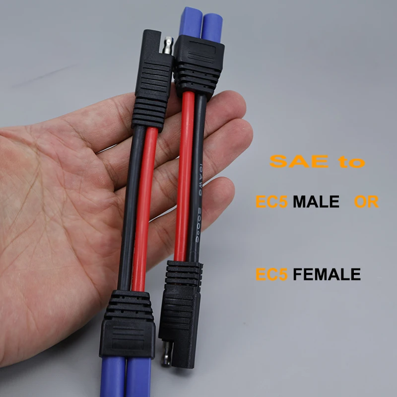 10awg SAE To EC5 Male or Female Plug Connector To SAE Power Automotive Cable Wire Power Cord Plug DIY 10 AWG SAE Cable