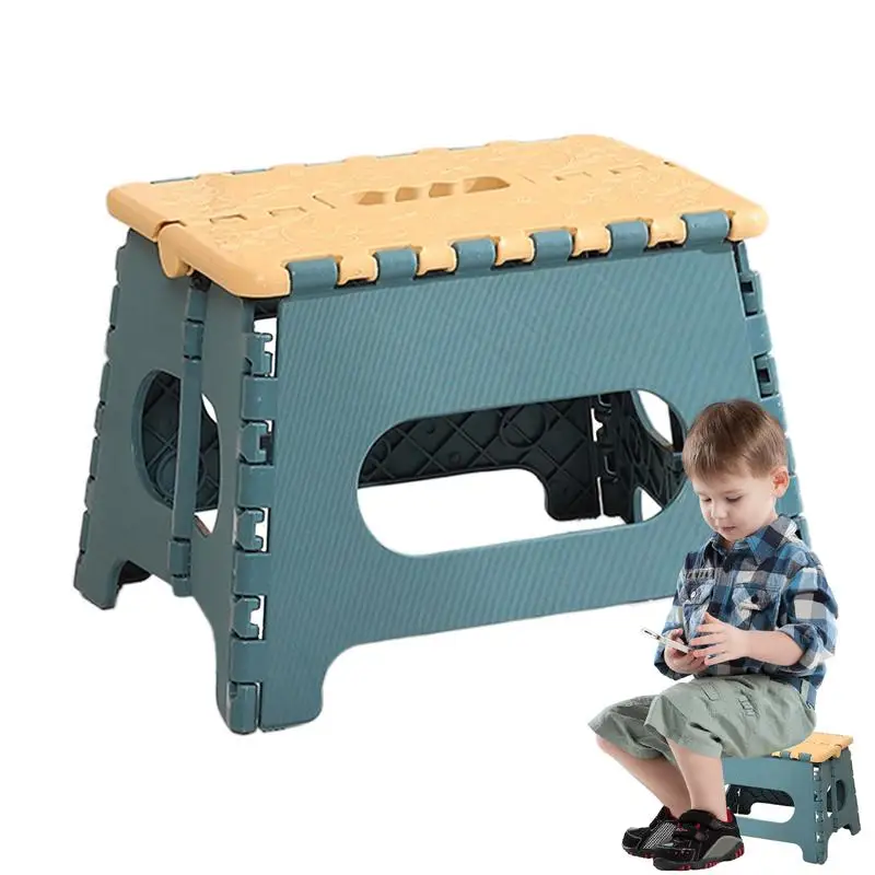 Folding Step Stool Portable Folding Chair Portable Shower Seat Waterproof Home Shoe Changing Chair With Handle For Kitchen