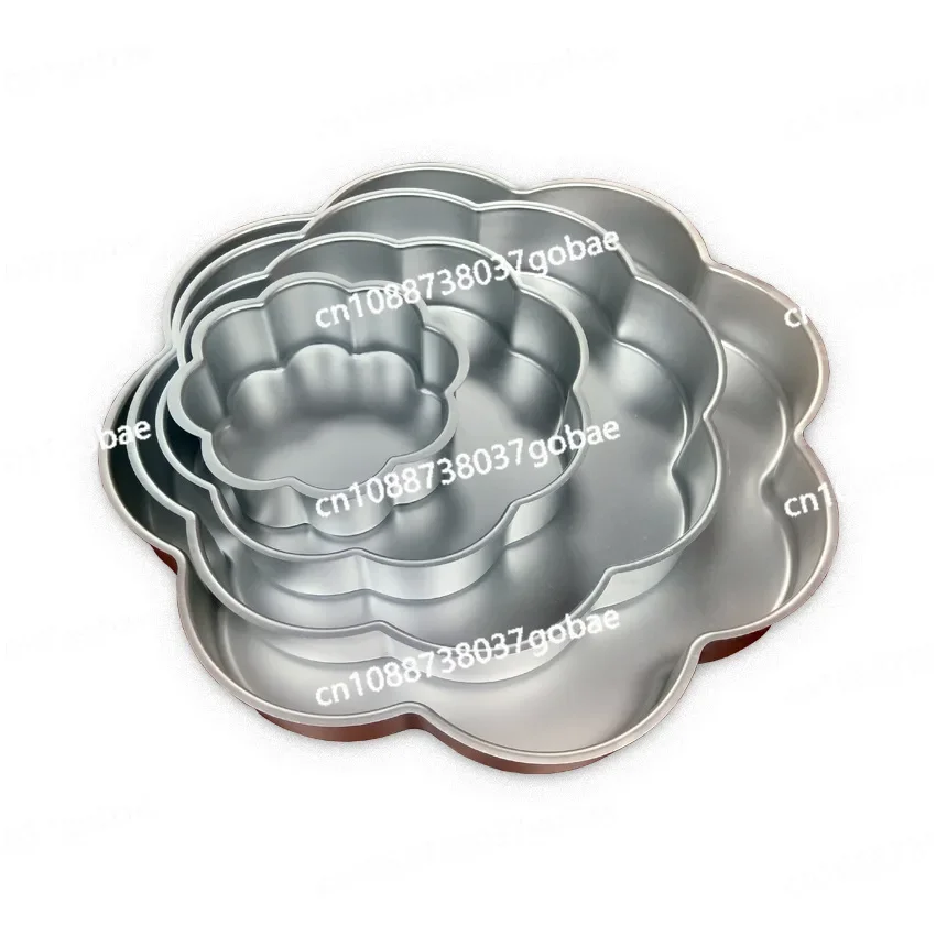 

Large plum blossom four-piece cake mold baking utensils aluminum alloy cake baking pan