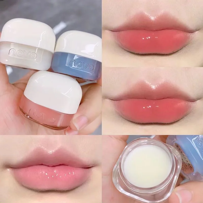 Berry Jelly Lip Balm Day & Night Moisturizing Lip Mask Hydrating Lip Care Nourishing Natural LongLasting Lipstick Base Skin Care