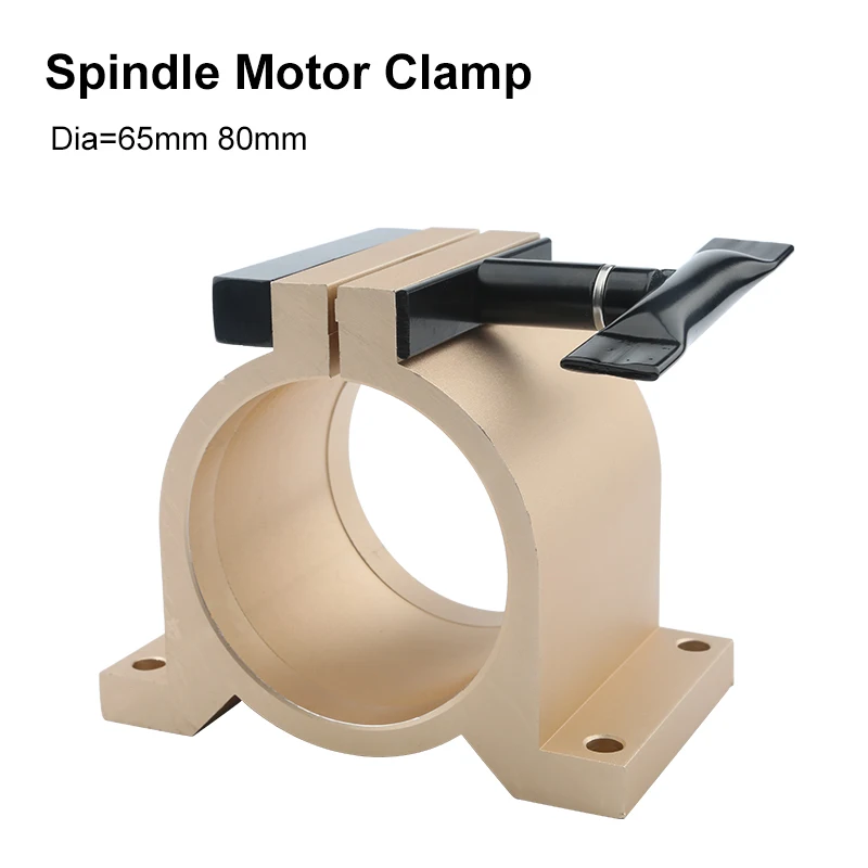 CNC Spindle Motor Clamp 65mm 80mm Spindle Clamp Bracket Aluminum Clamp Used For CNC Machine Tool Spindle Fixing Seat