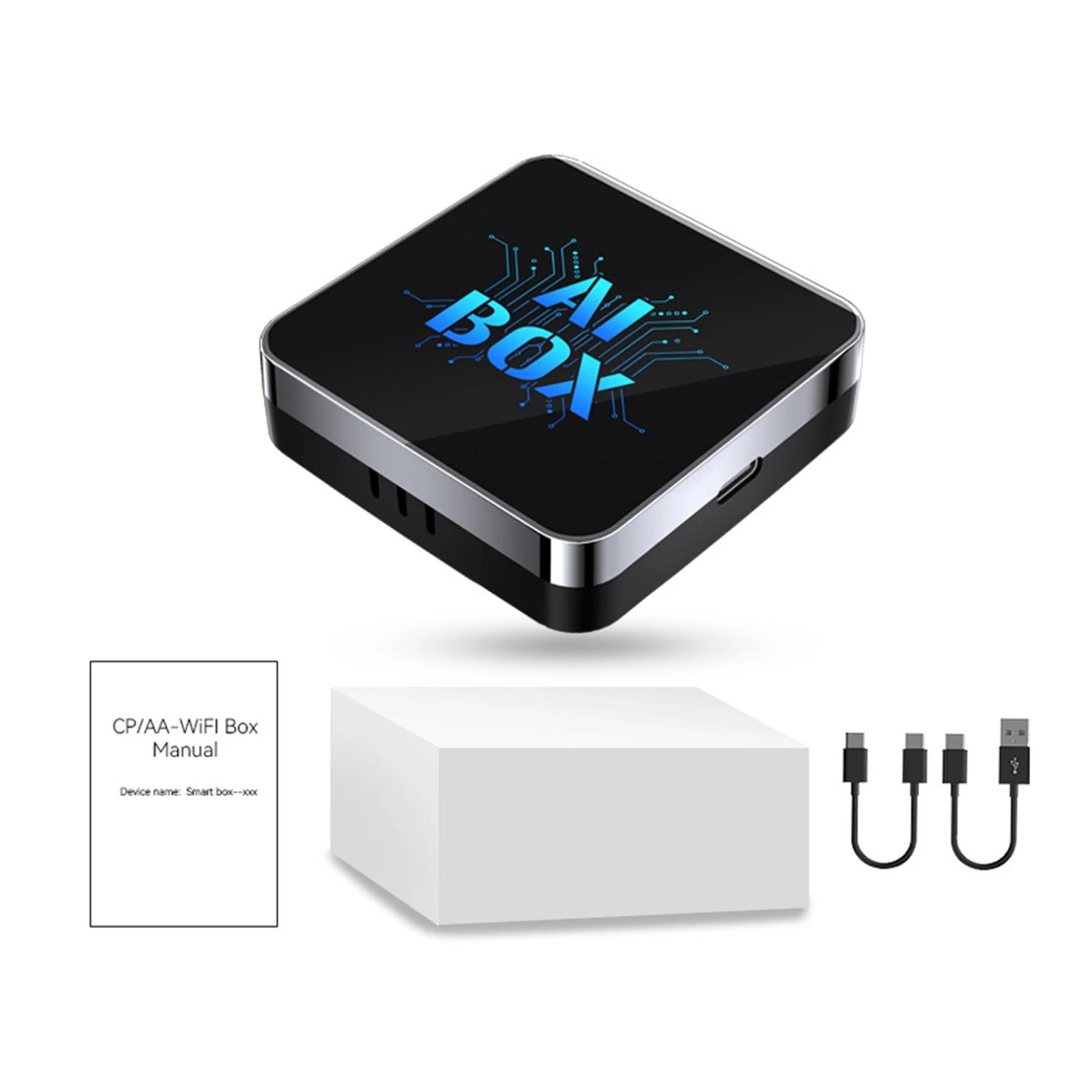 Wireless CarPlays Androids Auto Adapter 2 in 1 CarPlays Wireless AI Boxes