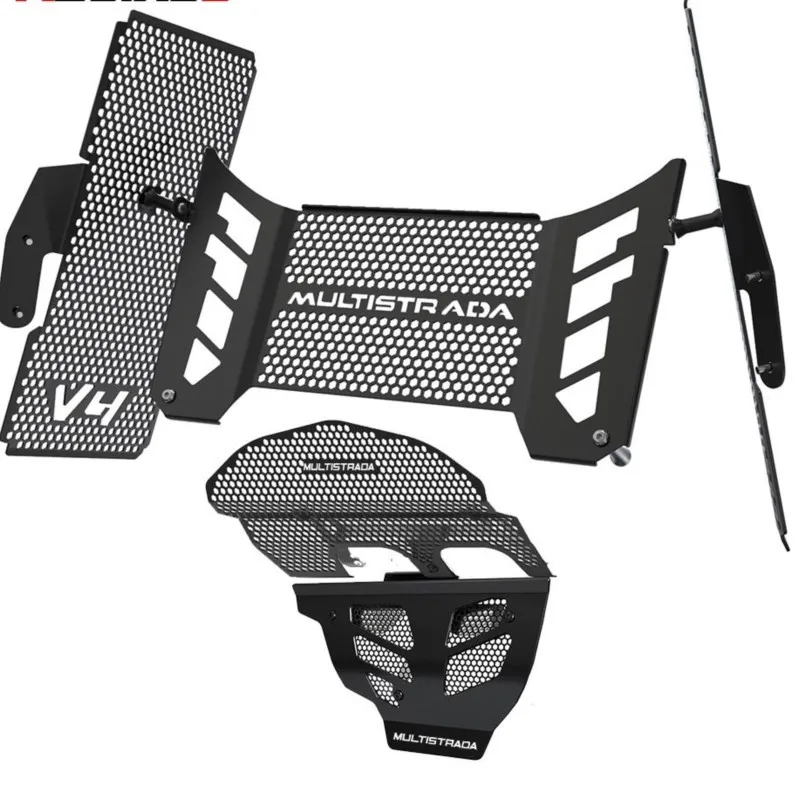 For Ducati Multistrada V4/Pikes Peak/S Sport/S/Rally Motorcycle Radiator Grille Oil Cooler Engine Cylinder Head Guard Protector