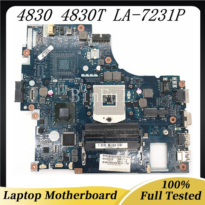 P4LJ0 LA-7231P Free Shipping High Quality Mainboard For ACER Aspire 4830 4830T Laptop Motherboard DDR3 100% Full Working Well