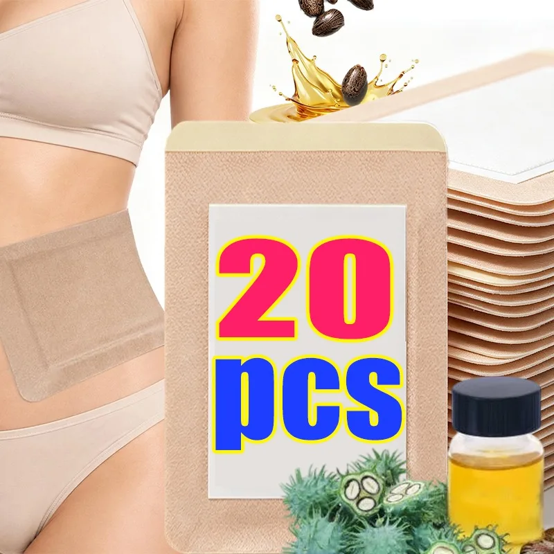 Disposable Castor Oil Pack Self-Adhesive Navel Stickers Seepage Resistant Belly Button Protectors for Castor Oil Therapy Patches