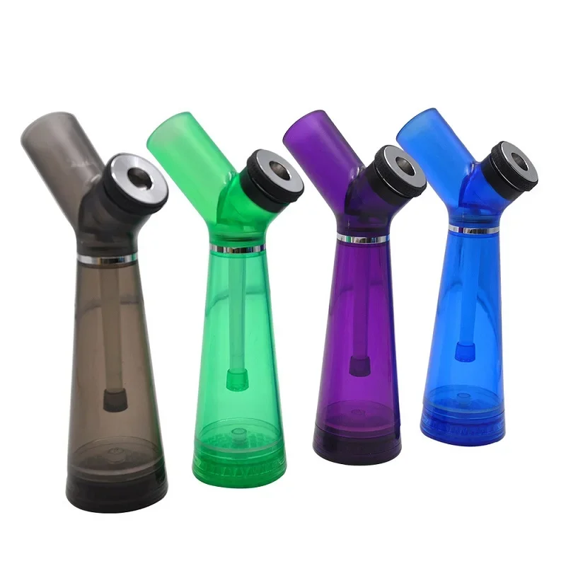 

EVIL 2 in1 Acrylic Hookah Pipes Smoking Grass Shisha Set Base Dry Herb Grinder Tobacco Crusher Portable Smoke Accessories