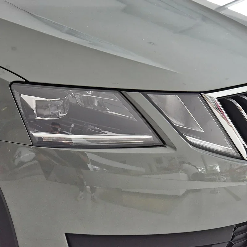 Car Headlight Protective Film Headlamp Restoration Transparent Black TPU Sticker For Skoda Octavia 2017 2018 2019 Accessories