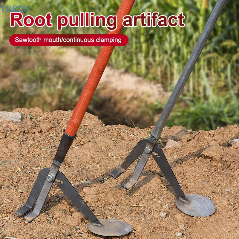 【AN】【AN】Heavy-Duty Root Remover Garden Tool Designed For Efficient Manual Plant Root Removal Of Corn Stalks And Soybean Root