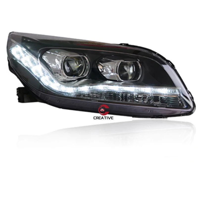 Car Styling for Malibu LED 2012 2013 2014 daytime running light LED Front Lamp Animation Turning Signal