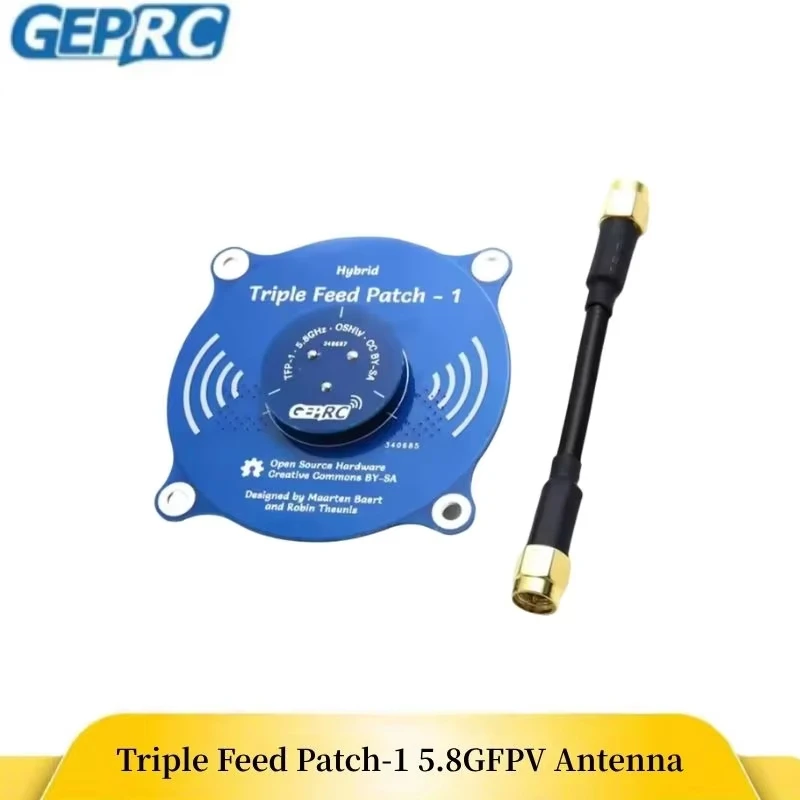 GEPRC Triple Feed Patch‑1 5.8G 9.4DBI RHCP/LHCP Circular Polarized FPV Antenna for Fatshark Skyzone Drone Goggle DIY Spare Parts
