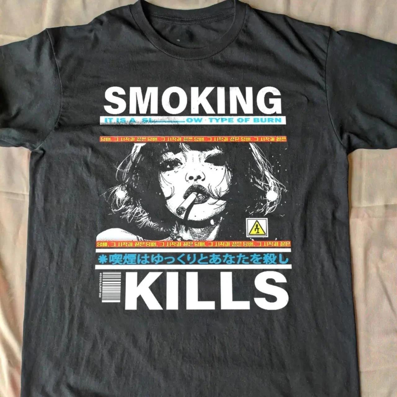 2026 "Smoking Kills" Men's and Women's Best-selling Retro Comic Style Pattern T-Shirt Men Clothing Graphic T Shirts