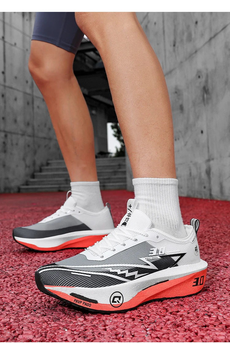 Herren-Laufschuhe mit Carbonplatte, speziell für Marathonläufe, atmungsaktive, leichte Sportschuhe, bequeme Damen-Sneaker. – Detail 32