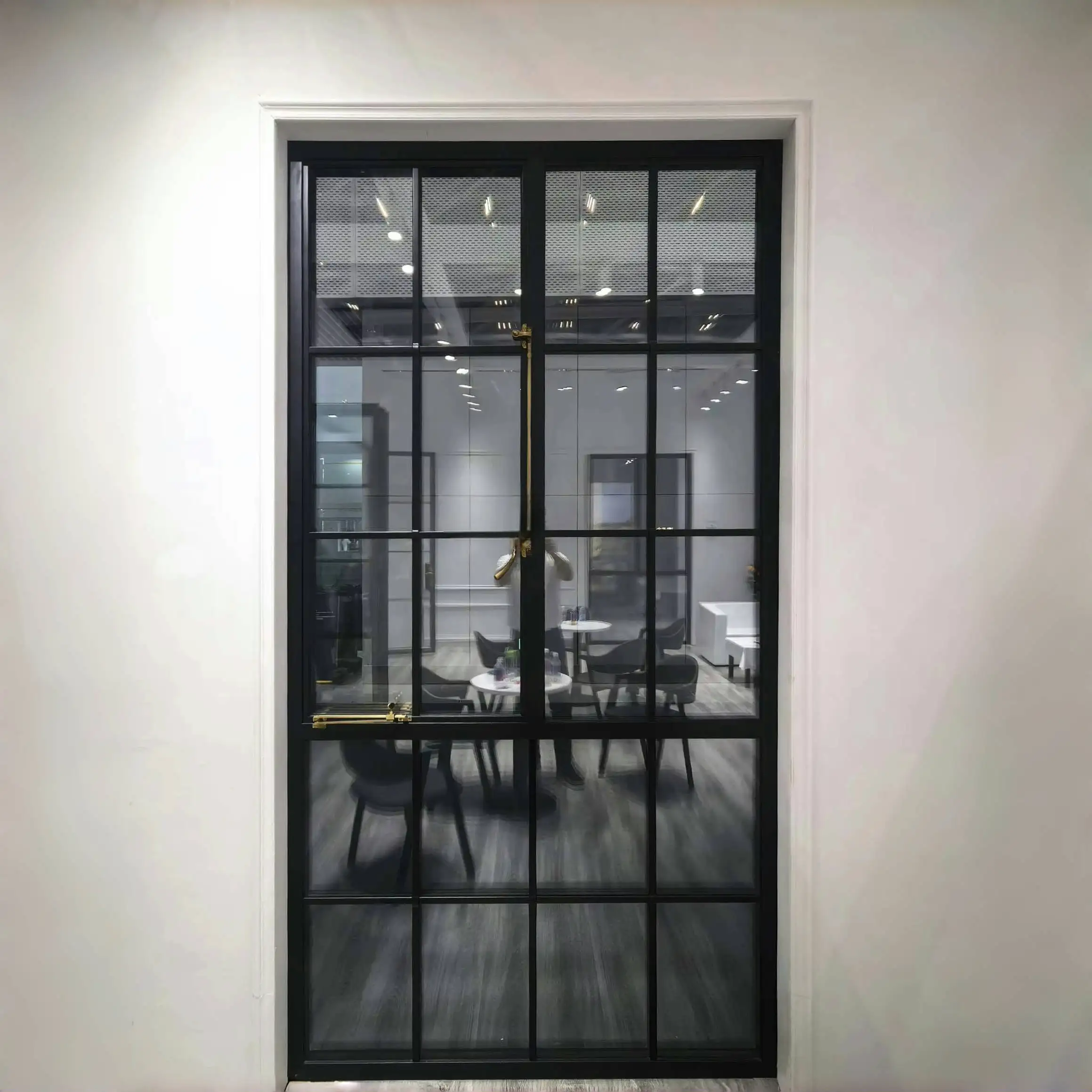 High Quality Black Color Steel Casement Grill windows Insulation Sustainable Anti-theft Window Steel Frame
