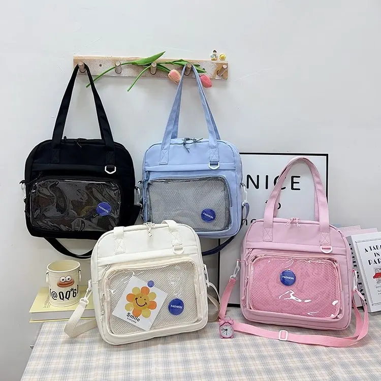 Handbag Female Student One-shoulder Transparent Crossbody Bag Large Capacity Casual Fashionable Cute New All-matching