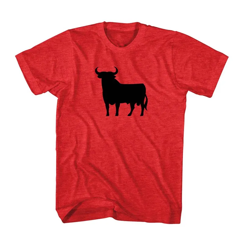 Red Happy Football Spanish Bullfighting Casual T-Shirt 100% Cotton Graphic Tee Men Women Summer Streetwear Top