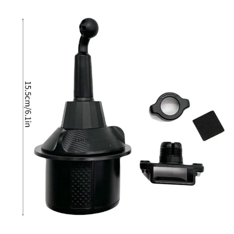 Y44A Adjustable Walkie Talkie Car Cup Holder Mount Universal Radio Speaker Mic Holder for Car Truck