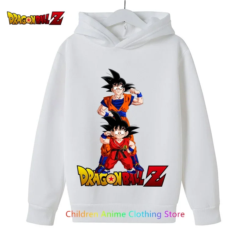 2023 New Goku Hoodie Set Dragon- Ball Sweatshirt Baby Boys and Girls Clothes Autumn Children Hoodie Pure Cotton Cartoon Hoodie