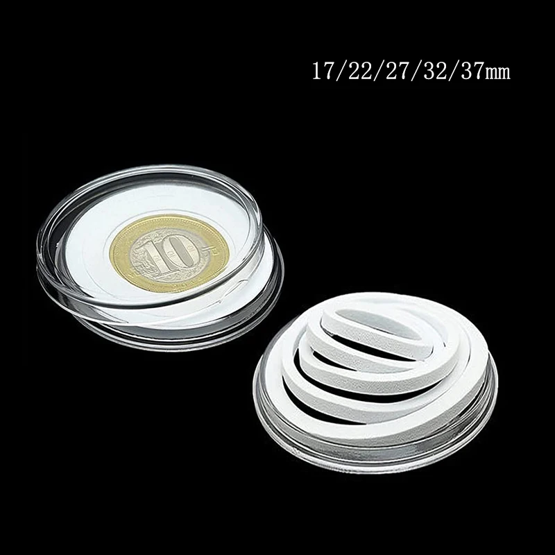 Scatola di protezione commemorativa per monete da 10 pezzi + guarnizione, scatola di monete Commemorative per archiviazione portatile