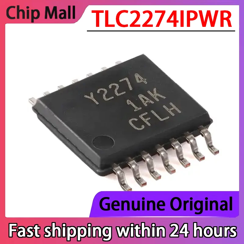 

2PCS Original TLC2274IPWR Screen Printed Y2274 TSSOP-14 Dual Operational Amplifier