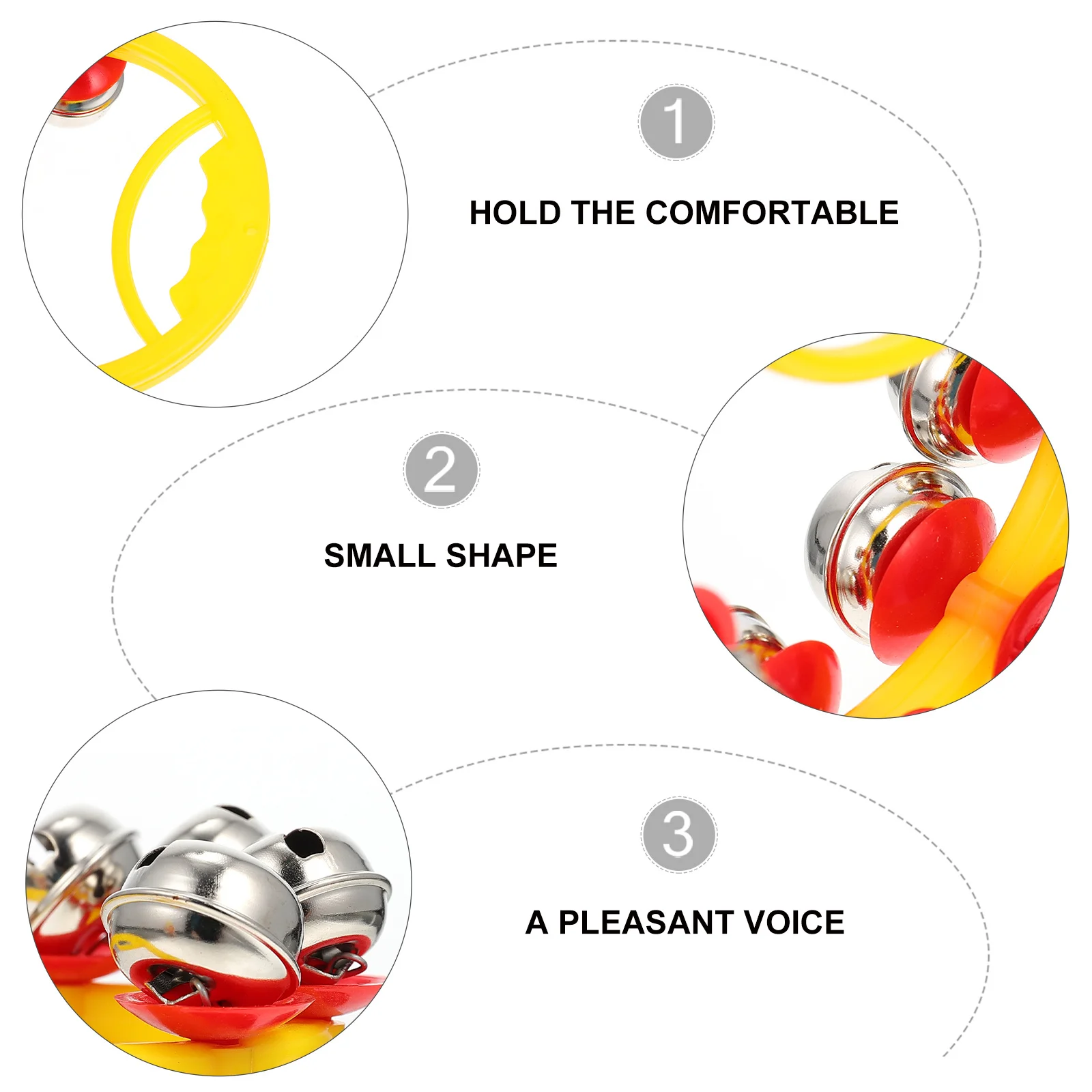 2 pièces cloche Bracelets enfants poignet hochet bracelet cloches danse lumineuse poignet ornement enfant Performance hochets en plastique