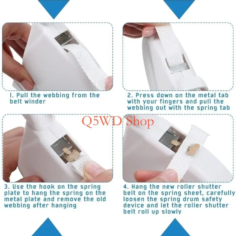 Q5WD Roller Shutter Belt Organizers Take up Box Window Shutter Strap Winder Enduring