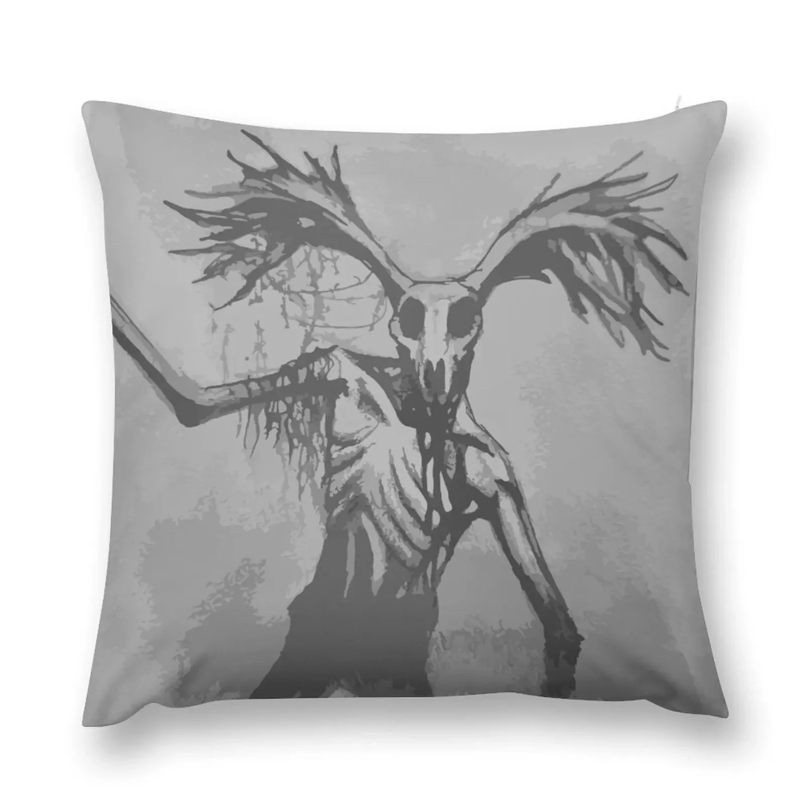 Forest Wendigo Encounter Throw Pillow Pillowcase Cushion Pillow Cases Decorative Decorative Cushion pillow