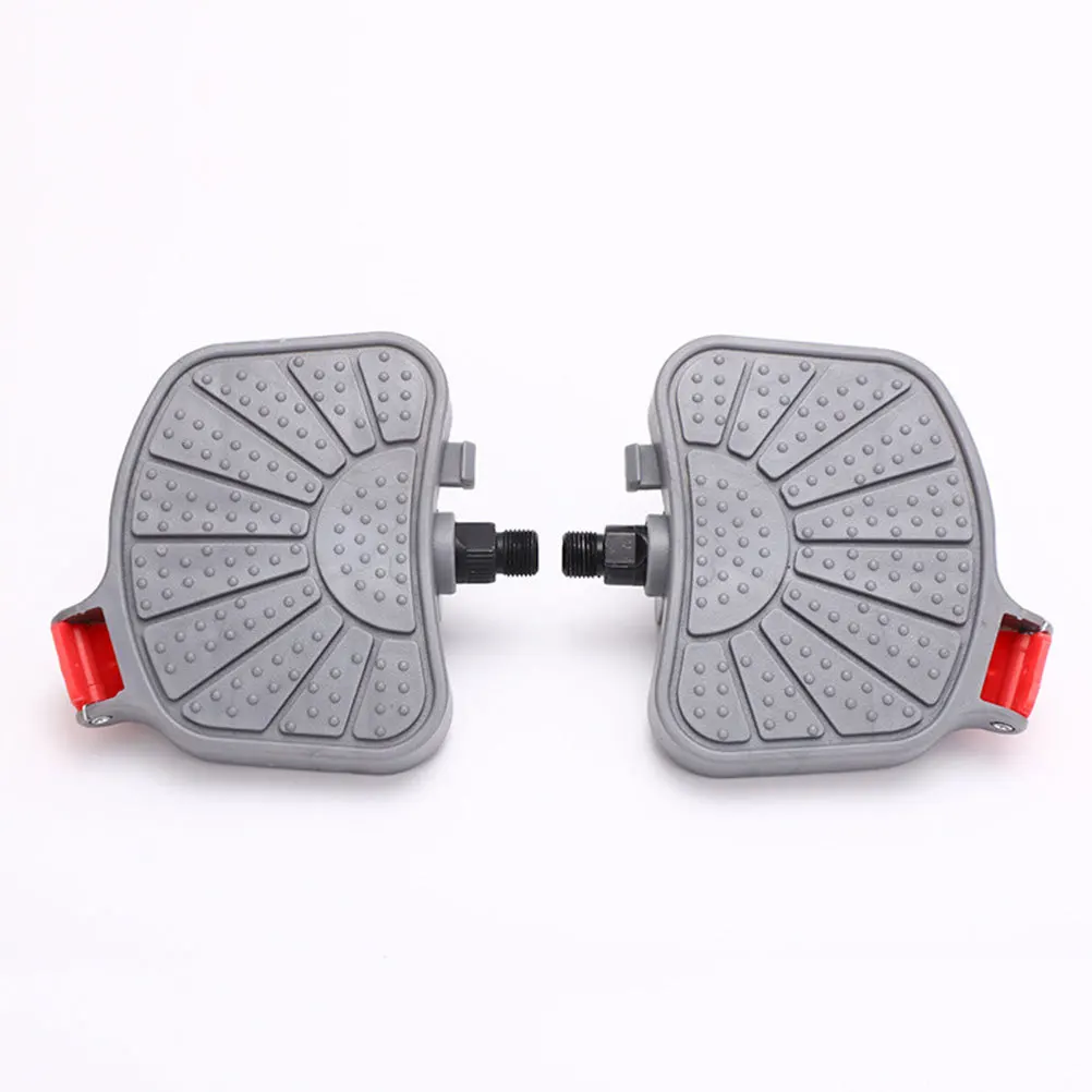 

1Set Universal Bike Pedals Strong Load-Bearing Flat Pedals for Mountain Cycling Exercise Indoor Fitness Ride Comfort
