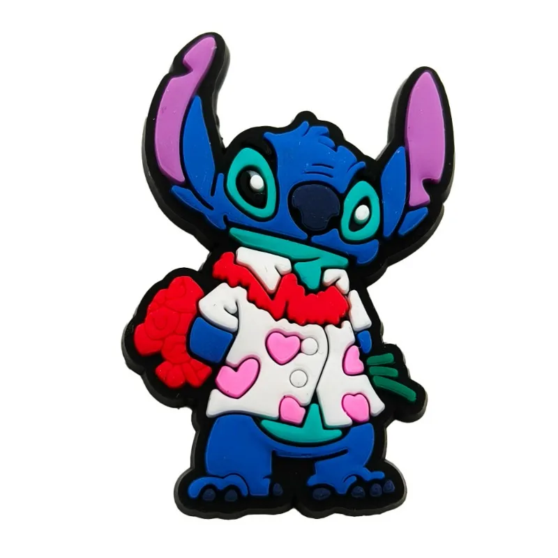 20 قطعة جديد لطيف الكرتون غرزة ثقب الأحذية الأحذية زهرة إبزيم حذاء لينة المطاط PVC إكسسوارات الأحذية مشبك الزخرفية