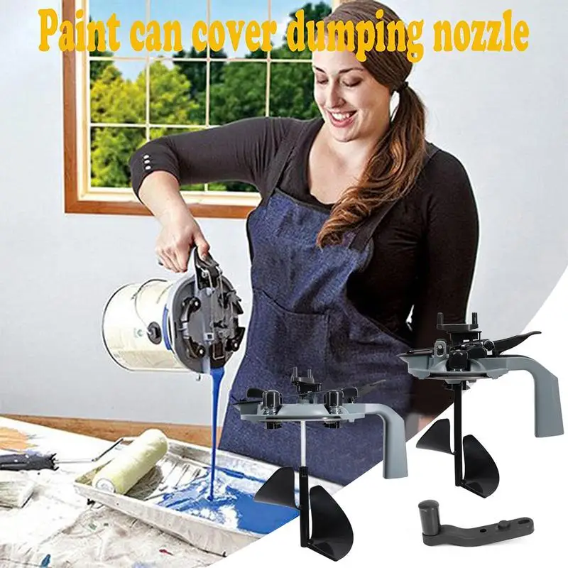 1L/4L Mixing Mate Paint Can Lid Slurry Cover Agitator MessFree Handle Paint Tool Award Agitator Tank Can Encapsulatio Cover