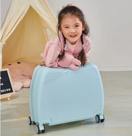 New style Children\'s luggage can be mounted on the girls mini boarding box Ultra-light large capacity travel trolley box