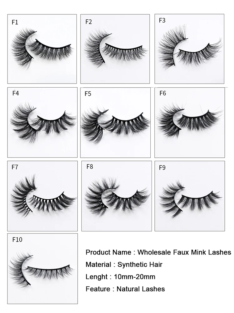 Eyelashes Wholesale Bulk 10/30/50 Pairs Natural Lashes In Bulk Makeup False Eyelashes