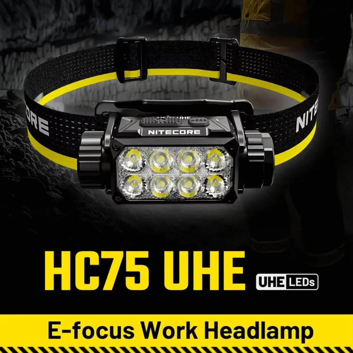 

Nitecore HC75 UHE Headlight 3000Lumen Lantern Flashlight USB-C Rechargeable LED Headlamp E-focus Light